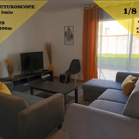Feriehus Maison 8 Pers-6 Mns Futuroscope-famille *